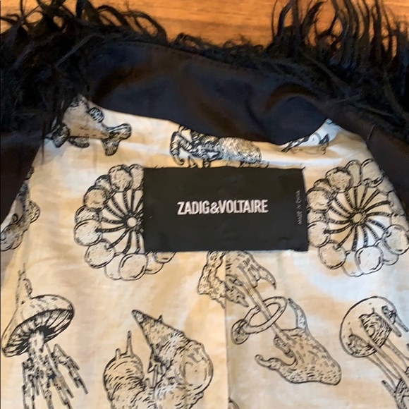 Zadig $ Voltaire black Faux Fur jacket - Picture 3 of 6